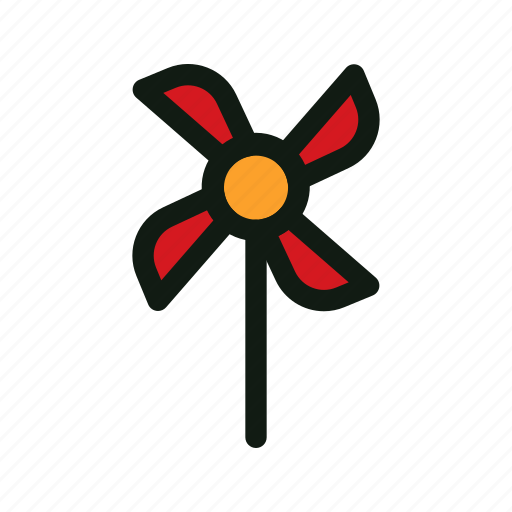 Paper, spring, wind, windmill icon - Download on Iconfinder