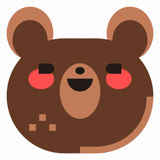 Bear, teddy, face, animal, emoji icon - Download on Iconfinder