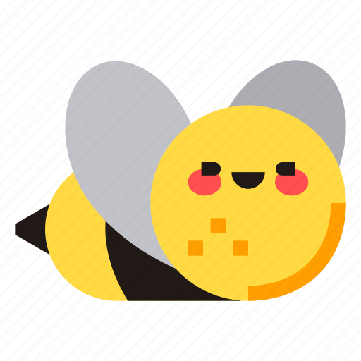 Bee, insect, honey, bug, nature, emoji icon - Download on Iconfinder