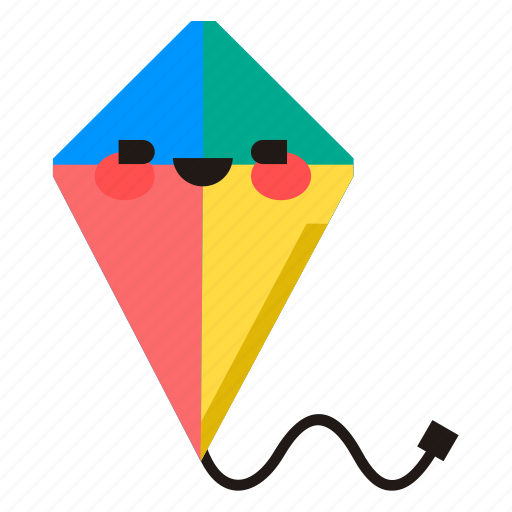 Kite, toy, play, fly, emoji icon - Download on Iconfinder