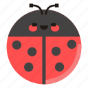 ladybug, insect, bug, animal, garden, emoji