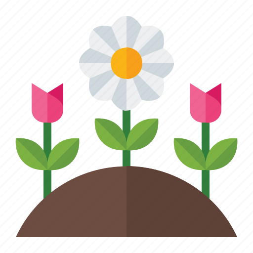Spring, season, nature, tulip, hill, flower icon - Download on Iconfinder