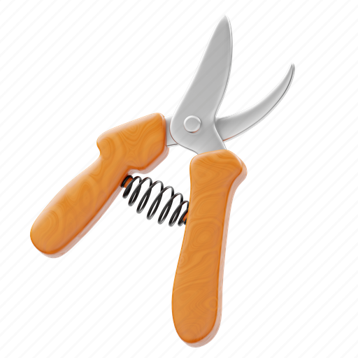 Gardening, shears, garden shears, equipment, agriculture, tool, farming 3D illustration - Download on Iconfinder