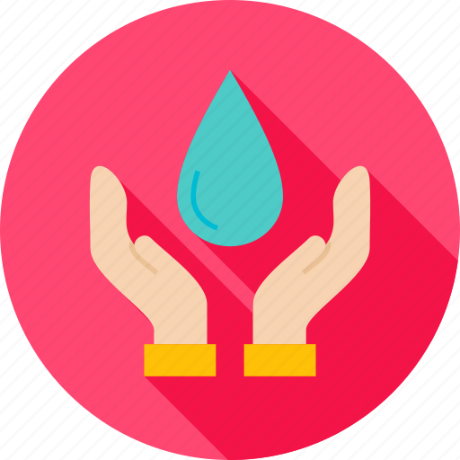 Drib, drop, ecology, hand, nature, safe, water icon - Download on Iconfinder