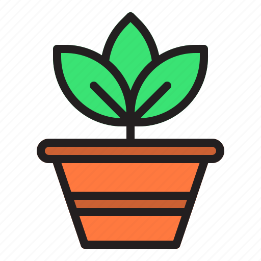 Spring, season, weather, nature, pot, plant icon - Download on Iconfinder