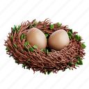 bird, nest, egg, birdhouse, spring, easter, bird nest 