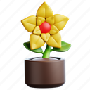 flower, pot, plant, nature, spring, floral, garden, blossom, sunflower 