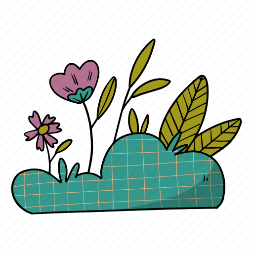 Flowers, flower, grass, bush, plant, nature, garden icon - Download on Iconfinder