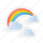 rainbow, weather, nature, cloud, sky, rain, spectrum 