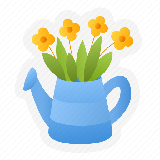 Plant, pot, flower, farming, botanical, nature, spring sticker - Download on Iconfinder