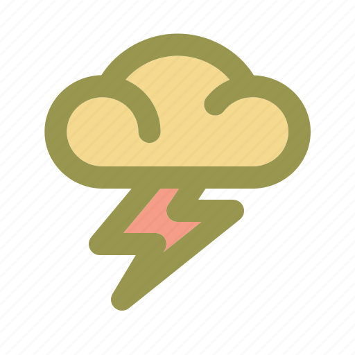 Storm, lightning, thunder, weather icon - Download on Iconfinder