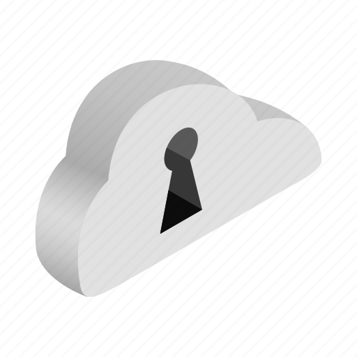 Cloud, information, isometric, key, keyhole, network, safe icon - Download on Iconfinder