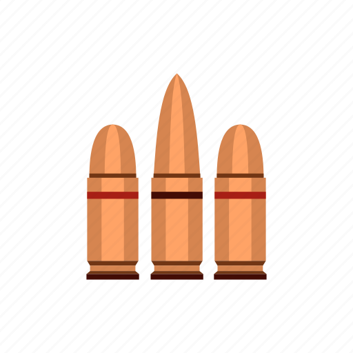Ammunition, armed, army, brass, bullet, cartridges, chrome icon - Download on Iconfinder