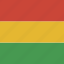 flag, bolivia, square 