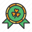 irish, clover, celebration, shamrock, achievment, ribbon, coin, st patrick
