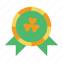 irish, clover, celebration, shamrock, achievment, ribbon, coin, st patrick