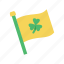 irish, clover, celebration, shamrock, flag, decoraction, st patrick 