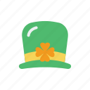 irish, clover, celebration, shamrock, hat, cap, st patrick