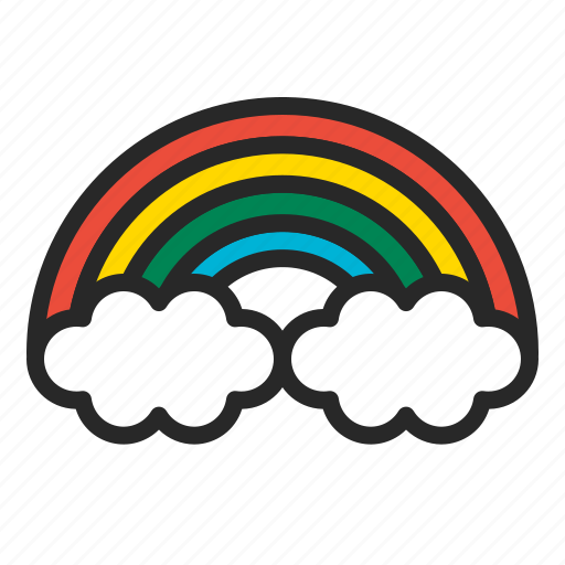 Cloouds, rainbow, sky icon - Download on Iconfinder