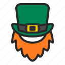 beard, cosplay, costume, hat, ireland, leprechaun hat, st.patrick&#x27;s day