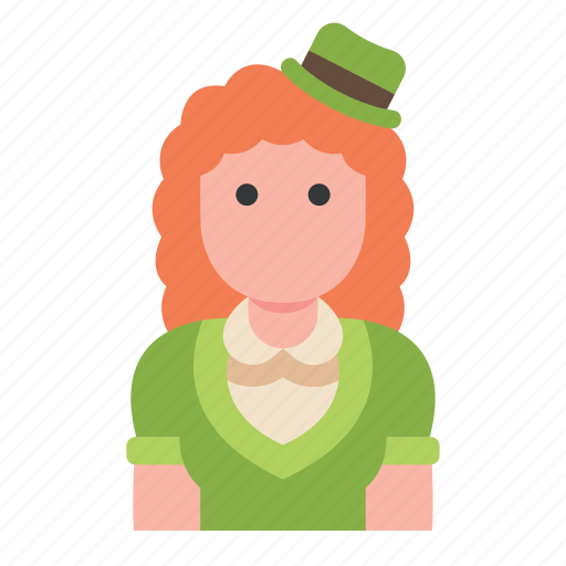 Irish, woman, people, st, patrick icon - Download on Iconfinder