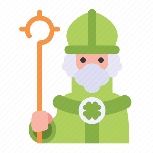 St, patrick, priest, christianity, catholic icon - Download on Iconfinder
