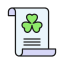 clover, day, document, ireland, irish, patricks, st 