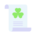 clover, day, document, ireland, irish, patricks, st