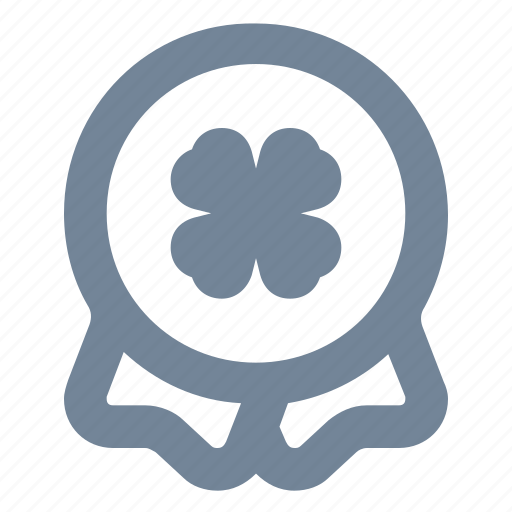 Shamrock, badge, pin, clover, irish, luck icon - Download on Iconfinder