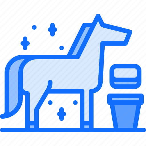 Horse, bucket, wash, clean, shine, stable, ranch icon - Download on Iconfinder