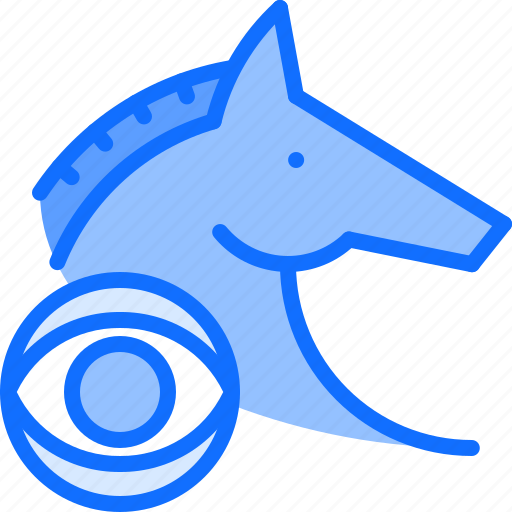 Horse, eye, vision, monitoring, stable, ranch icon - Download on Iconfinder