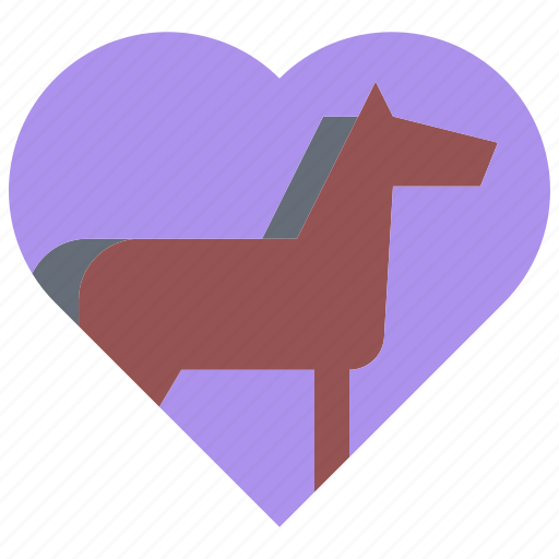 Horse, love, heart, stable, ranch icon - Download on Iconfinder