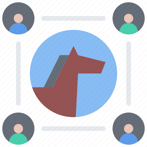 Horse, group, people, team, stable, ranch icon - Download on Iconfinder