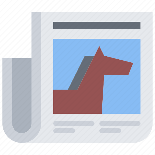 Horse, news, newspaper, stable, ranch icon - Download on Iconfinder