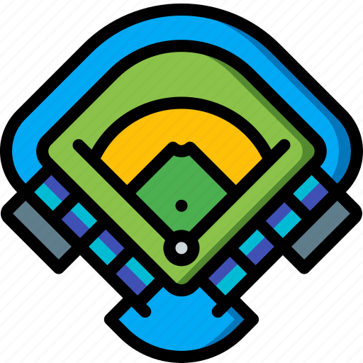 Ball, baseball, field, sport, stadium icon - Download on Iconfinder