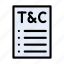 conditions, contract, document, file, terms 