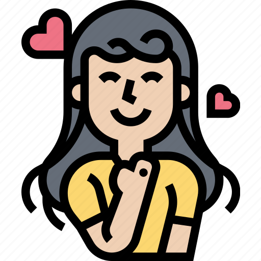 Engage, love, young, lady, emotion icon - Download on Iconfinder
