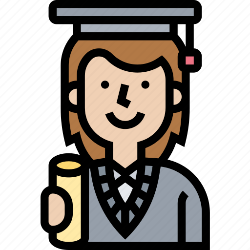 Graduate, scholar, collage, education, certificate icon - Download on Iconfinder