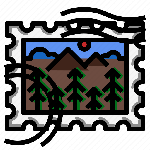 Forest, nature, rectangle, stamp icon - Download on Iconfinder