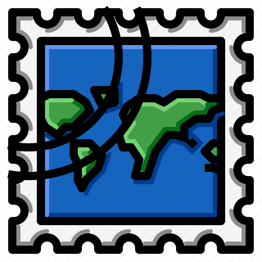 Grunge, map, rectangle, stamp, world icon - Download on Iconfinder