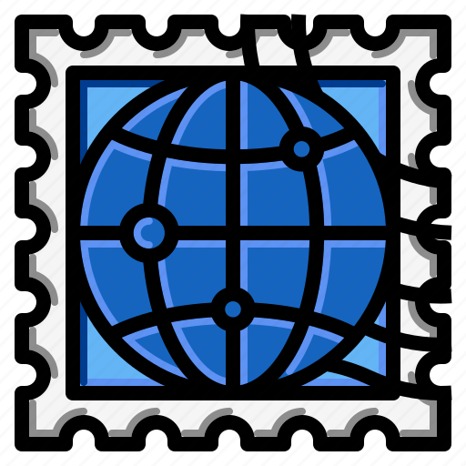 Globe, grunge, rectangle, stamp, world icon - Download on Iconfinder