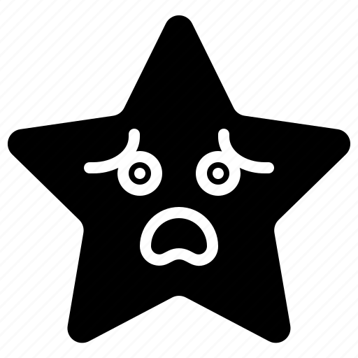 Anxious, emoji, emotion, star, tired, weary icon - Download on Iconfinder