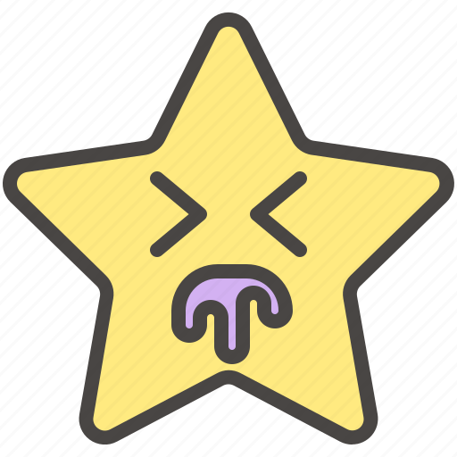 Emoji, emotion, face, puke, star, vomit icon - Download on Iconfinder