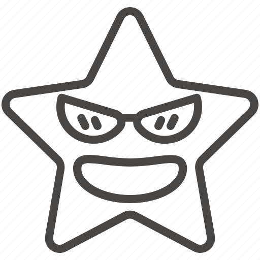 Cool, emoji, emotion, happy, smile, star, sunglasses icon - Download on Iconfinder