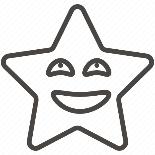 smiley face star clipart
