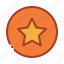 badge, ball, circle, star 