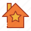 estate, home, house, star 