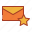 email, mail, message, star, envelope 