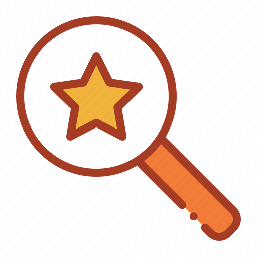 Find, investigate, search, star, magnifier icon - Download on Iconfinder