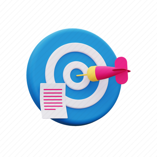 Target, aim, focus, dartboard, business, success, goal 3D illustration - Download on Iconfinder
